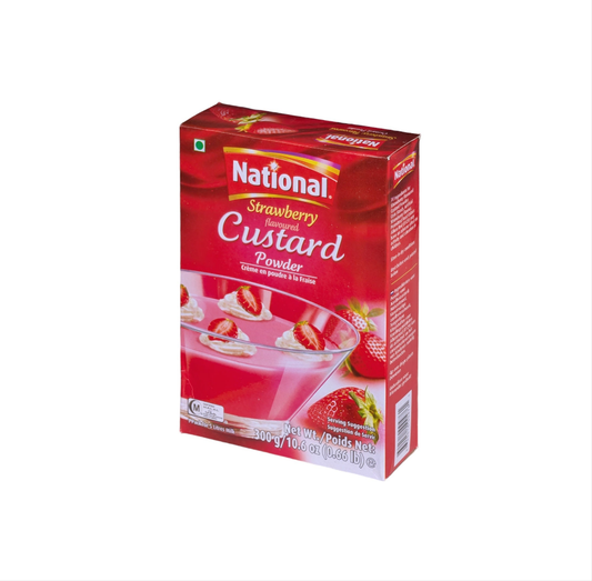 National Custard Strawberry Powder 300g