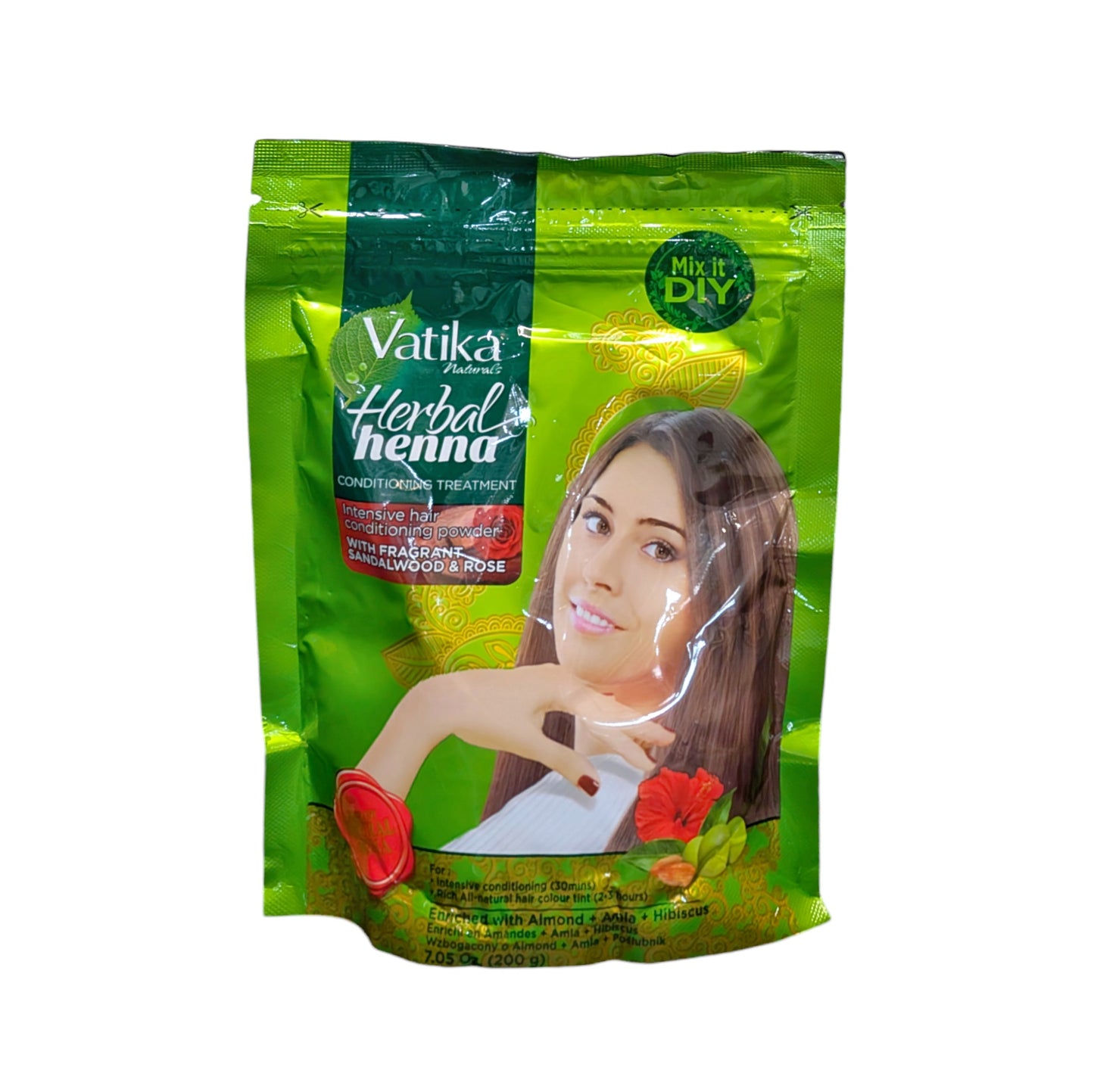 Vatika Herbal Heena with Fragrant Sandalwood and Rose 200g