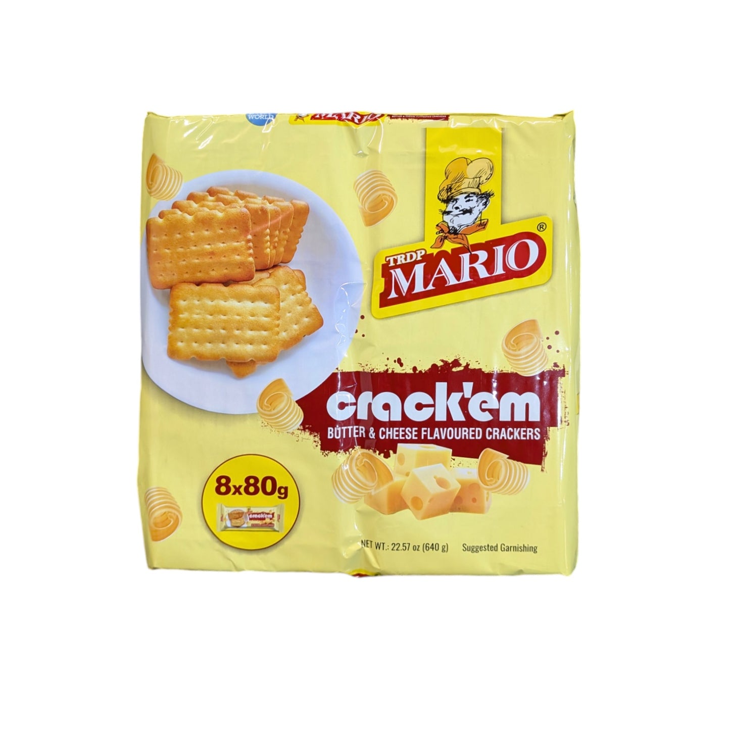 Mario Crack'em Butter Cheese Biscuits 8×80g