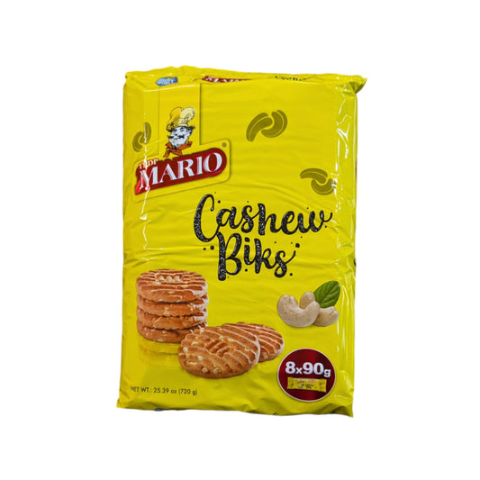 Mario Cashew Biks Biscuits 8×90g