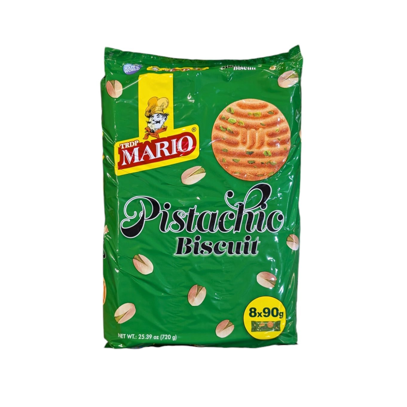 Mario Pistachio Biscuits 8×90g