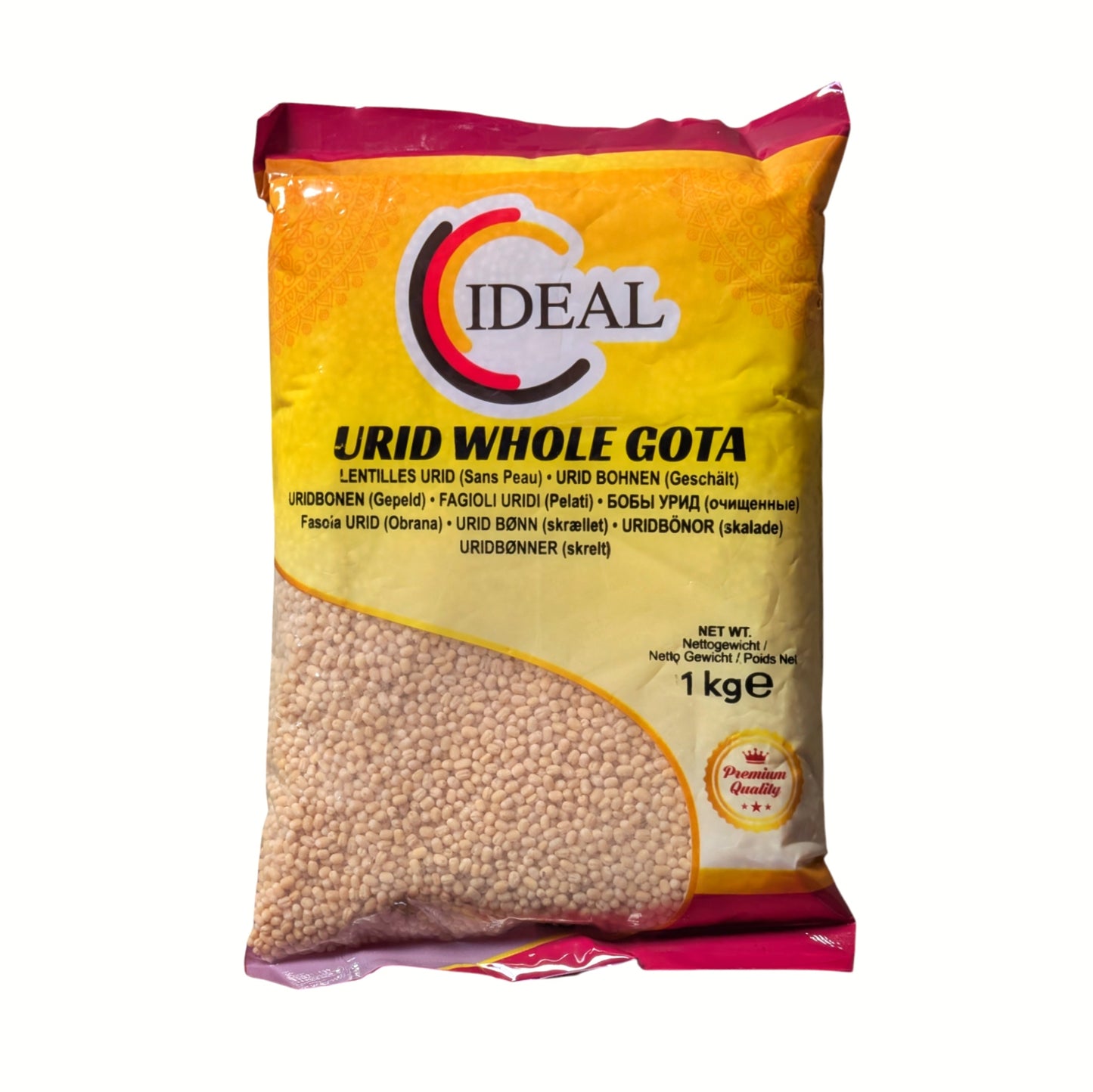 Ideal Urid Whole Gota 1kg