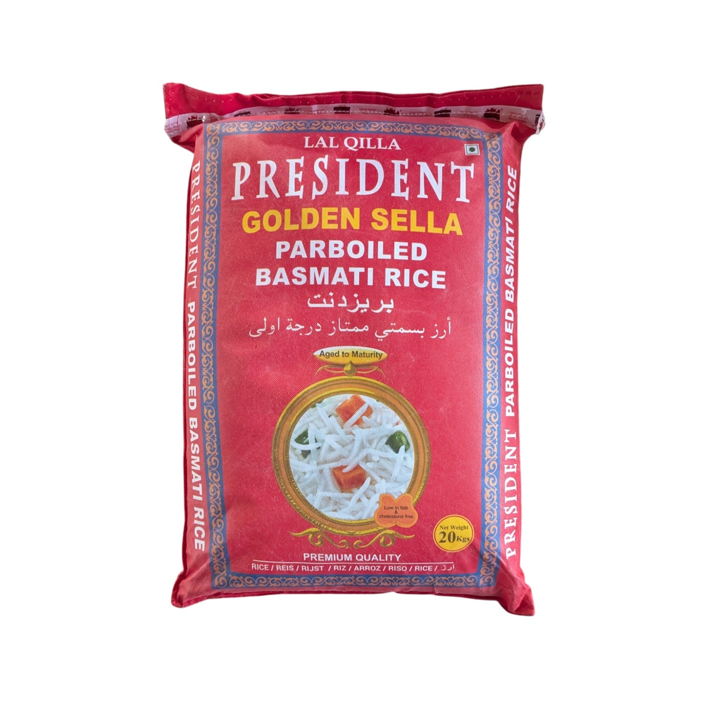 President Golden Sella Parboiled Basmati-Reis 20 kg