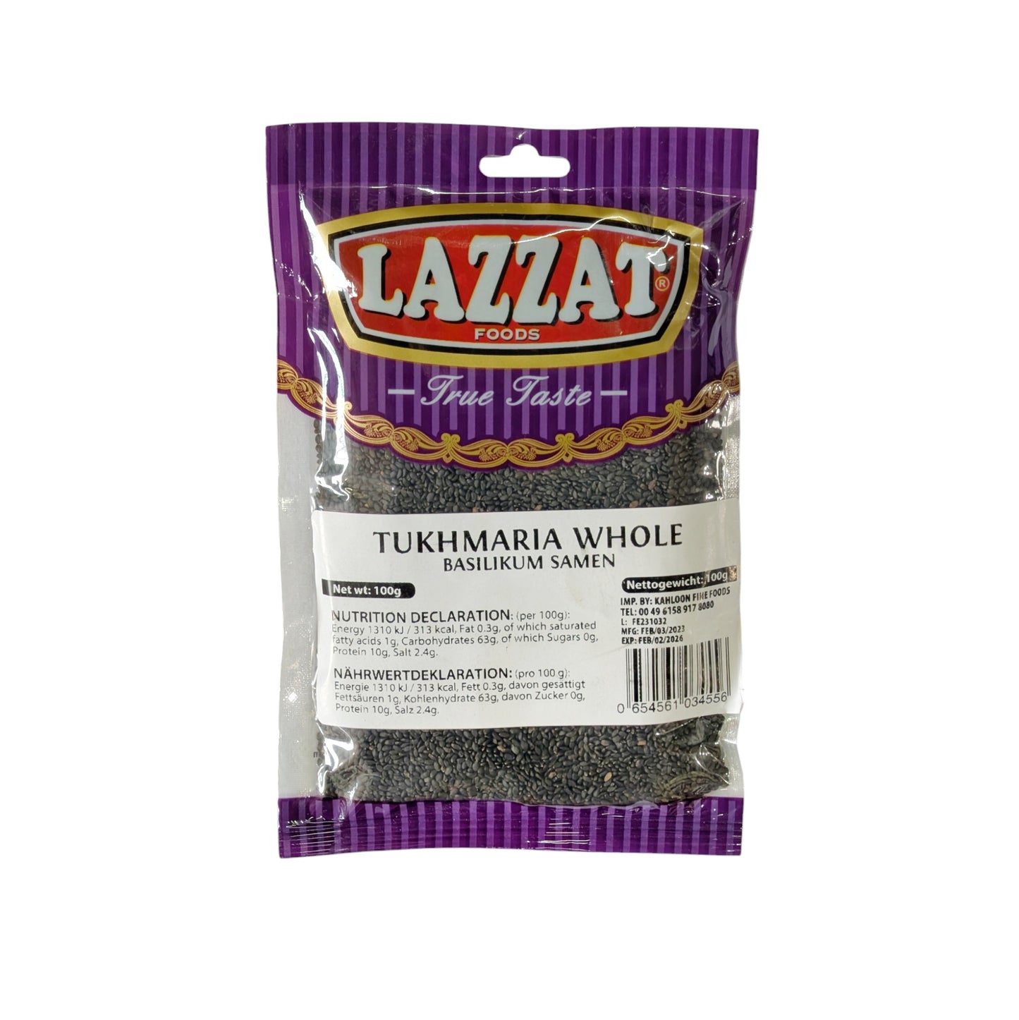 Lazzat Tukhmaria 100g