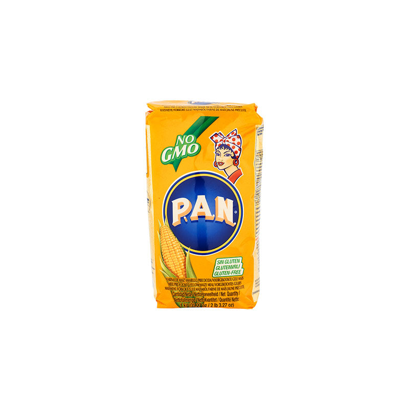 Harina PAN Yellow Maize Flour orange paking   (maki atta ) 1kg