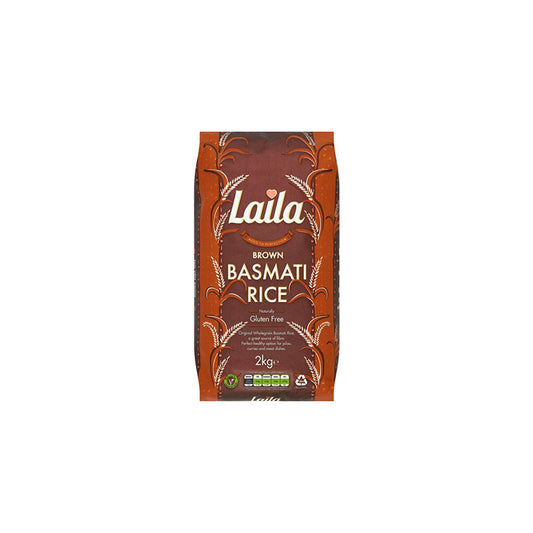 Laila Brown Basmati Rice 2kg