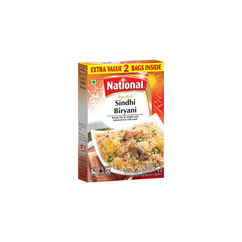 National Sindhi Biryani 82g 2 Bags Inside