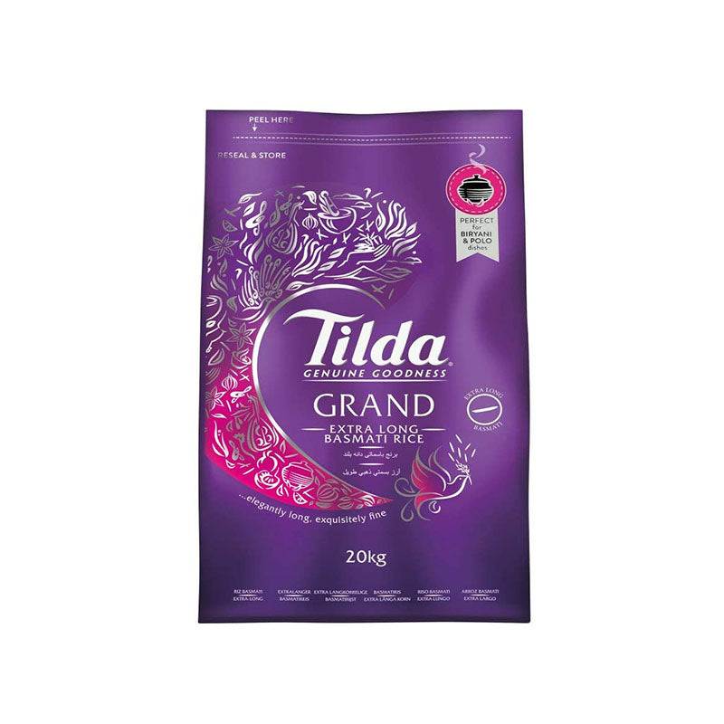 Tilda Grand Extra Long Basmati Rice 20kg