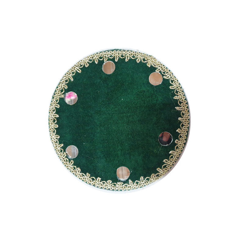 Shadi Mehndi Plate Thaal Green 1 Piece